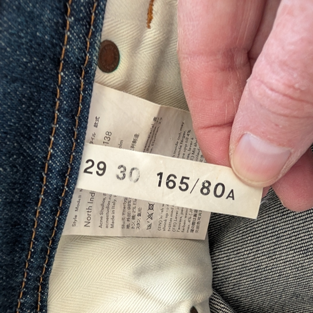 Acme Studios Melk Mid Blue Jeans Size 28 - Picture 10 of 16